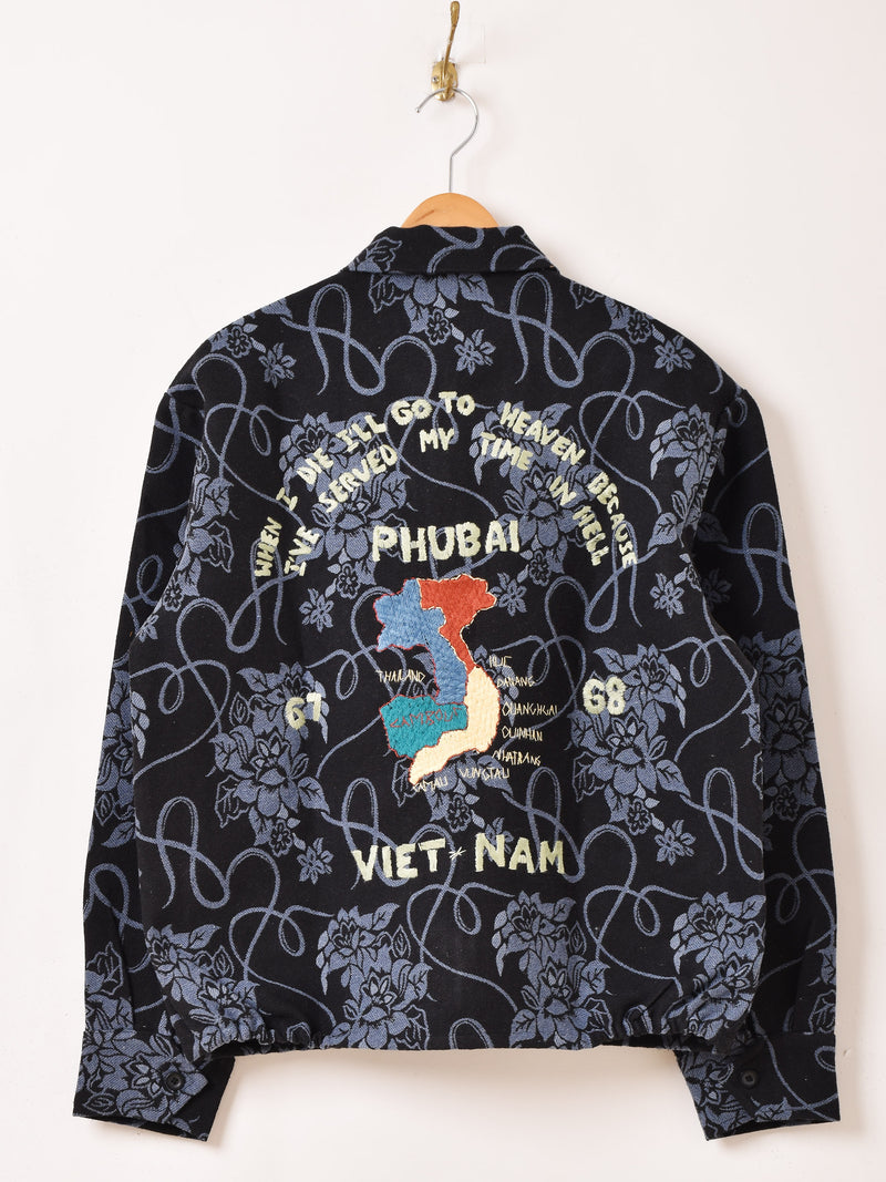 コリジャン ベトジャン 2色展開】 花柄 ゴブラン織り ベトジャンタイプ ジャケット – 古着屋