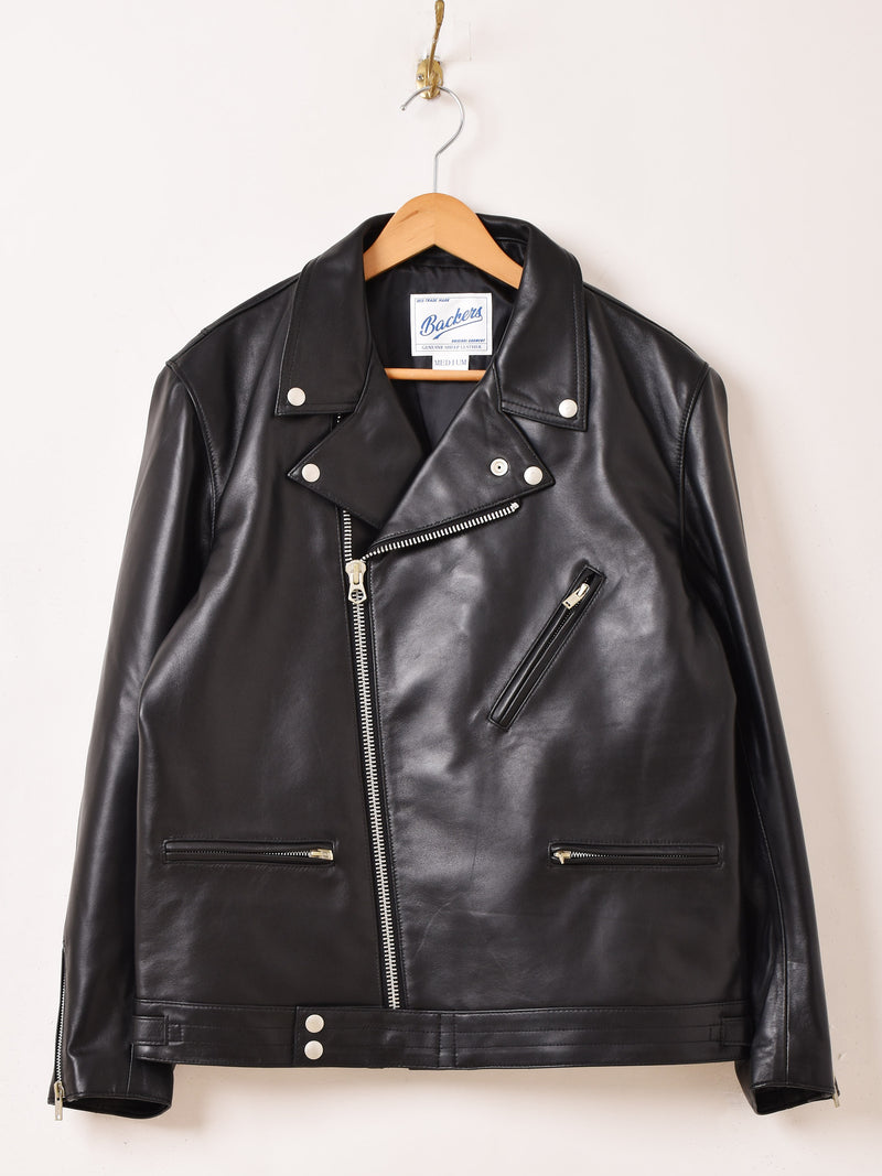 Backers シープスキン レザー ライダースジャケット – 古着屋Top of