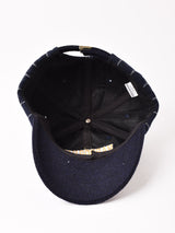 【4色展開】カレッジ刺繍入り ウール キャップ