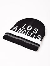 【2色展開】ロゴ ニットキャップ「LOS ANGELES」