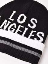 【2色展開】ロゴ ニットキャップ「LOS ANGELES」