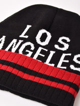 【2色展開】ロゴ ニットキャップ「LOS ANGELES」