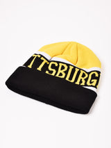 【2色展開】ロゴ ニットキャップ「PITTSBURGH」