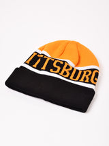 【2色展開】ロゴ ニットキャップ「PITTSBURGH」
