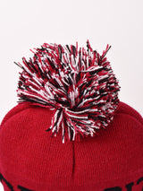 【3色展開】ポンポン付き ロゴ ニットキャップ「DETROIT」