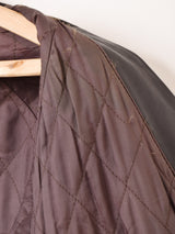 ”C&A” レザー ロングコート