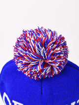 【3色展開】ポンポン付き ロゴ ニットキャップ「DETROIT」