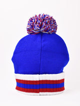 【3色展開】ポンポン付き ロゴ ニットキャップ「DETROIT」