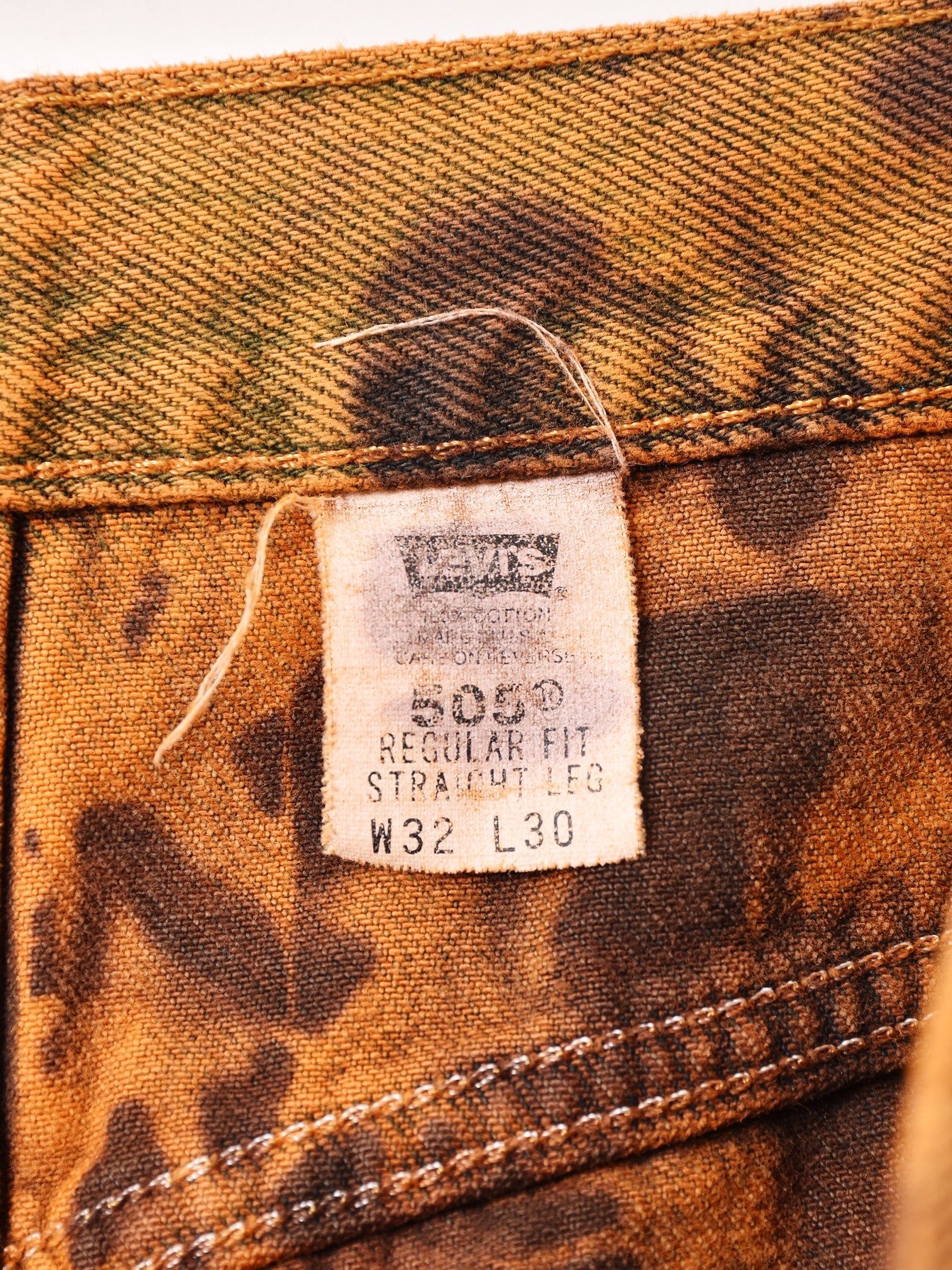 専用 希少 80s ヴィンテージ USA製 levis505 タイダイ染め アメリカ製 90's〜00's Levi's 505 デニムパンツ タイダイ染め – 古着