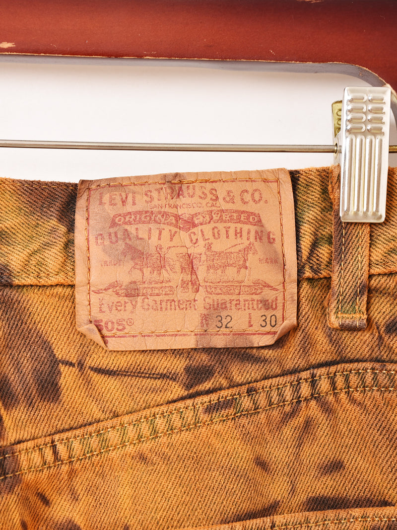 アメリカ製 90's〜00's Levi's 505 デニムパンツ タイダイ染め – 古着