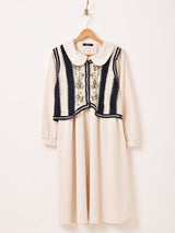 Meridian ベストセット コーデュロイ 長袖ワンピース