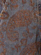 【2色展開】Meridian ジャガード カーブデニムパンツ