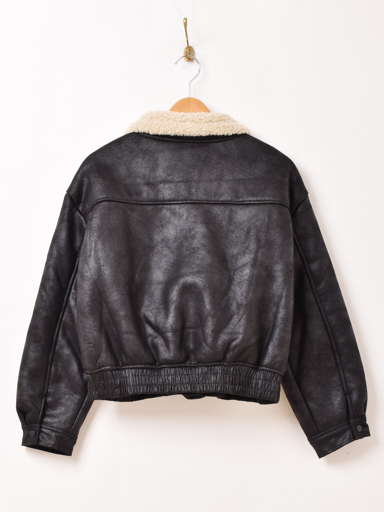2色展開】Meridian フェイクムートン ボア ブルゾン – 古着屋Top of