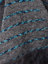 【2色展開】Meridian ラインデザイン ファー カーディガン