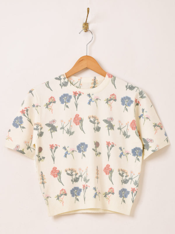 専用Christian Dior フラワープリント 半袖セータートップス 2色展開】Meridian 花柄プリント 半袖セーター – 古着屋Top of the