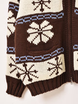 【2色展開】Meridian 雪結晶 カウチンセーター