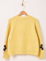 【2色展開】Meridian フラワーモチーフ カーディガン