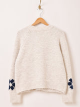 【2色展開】Meridian フラワーモチーフ カーディガン