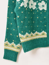 【2色展開】Meridian フェアアイル柄 カーディガン