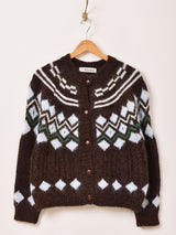 【2色展開】Elcamino ノルディック風 カーディガン