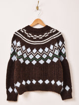 【2色展開】Elcamino ノルディック風 カーディガン