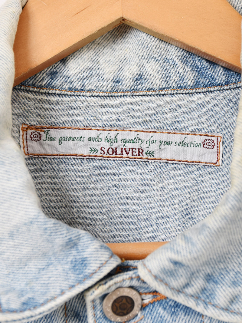 イタリア製 ポケット刺繍 デニムジャケット