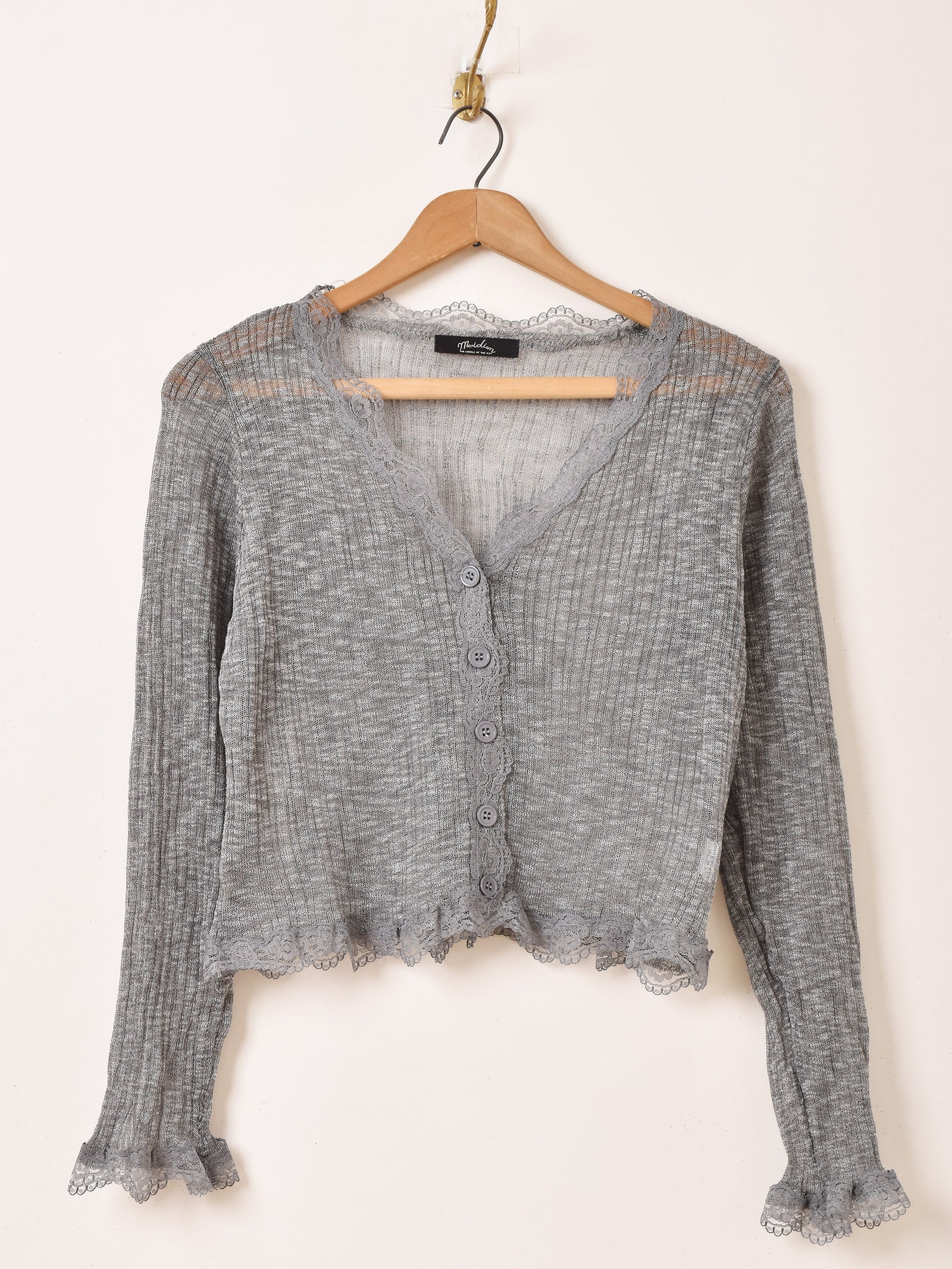 3色展開】Meridian レース シアー カーディガン – 古着屋Top of the