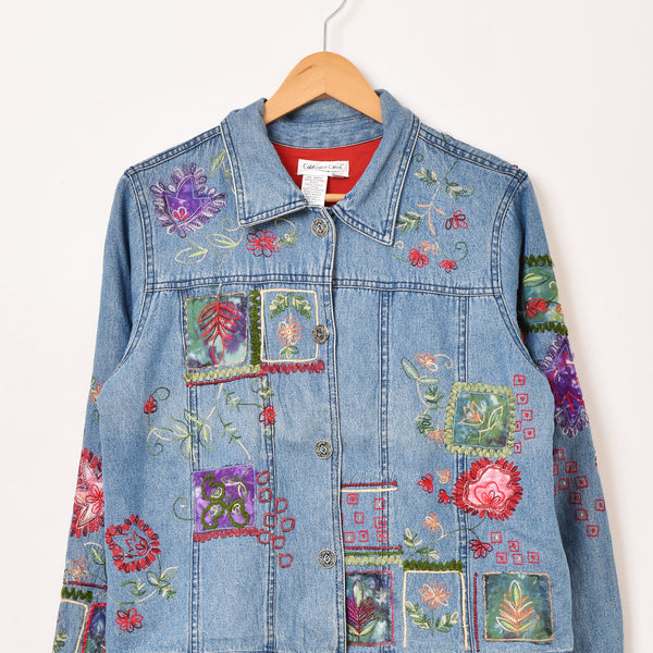COACH デニムジャケット 花刺繍 COACH デニムジャケット 花刺繍工場 直営 店