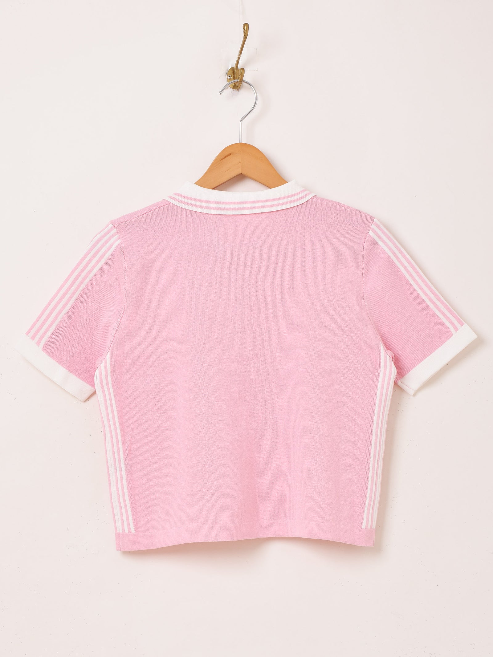 3色展開】Meridian ラインデザイン 半袖 ポロセーター – 古着屋