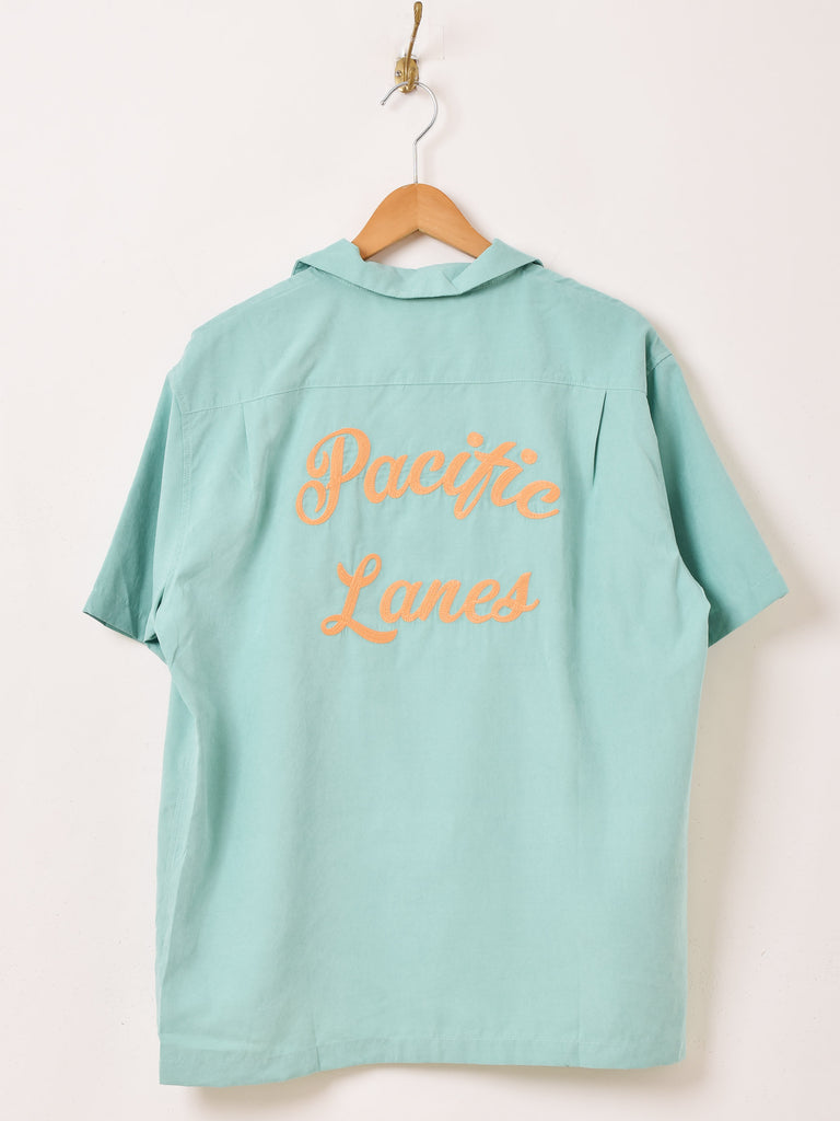 【3色展開】Backers 刺繍 半袖 オープンカラーシャツ 「Pacific」