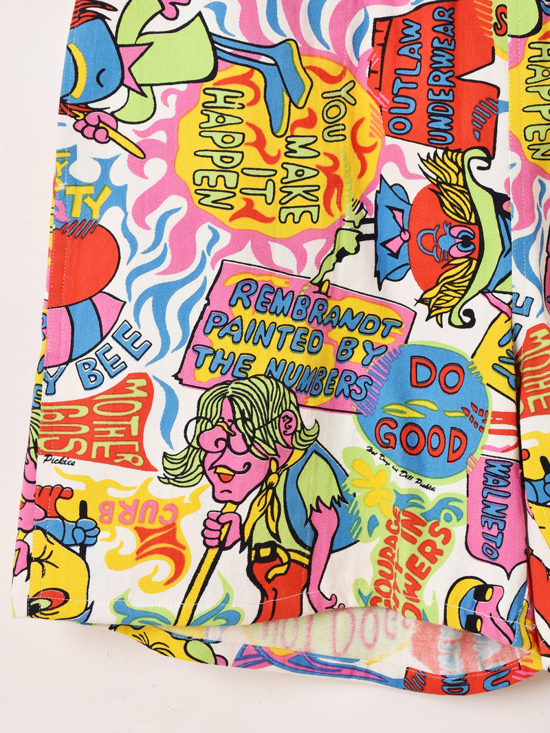Backers ポップアート柄 ショートパンツ – 古着屋Top of the Hillの