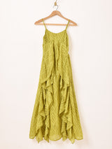 【4色展開】Meridian シアージャガード ラッフル キャミソールワンピース