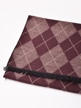 【3色展開】アーガイルチェック柄 マフラー