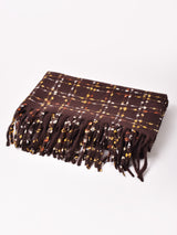 【3色展開】格子柄 カラーネップ マフラー