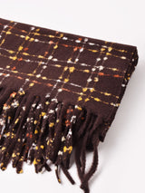 【3色展開】格子柄 カラーネップ マフラー