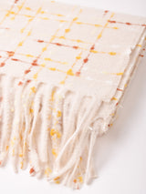 【3色展開】格子柄 カラーネップ マフラー