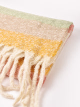 【2色展開】大判 カラフル マルチボーダー ストール