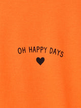 【2色展開】 プリント ロングスリーブTシャツ「OH HAPPY DAYS」