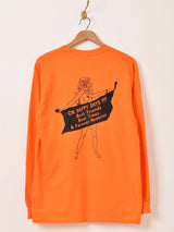 【2色展開】 プリント ロングスリーブTシャツ「OH HAPPY DAYS」