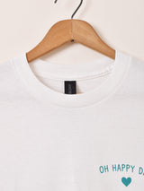 【2色展開】 プリント ロングスリーブTシャツ「OH HAPPY DAYS」