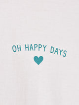 【2色展開】 プリント ロングスリーブTシャツ「OH HAPPY DAYS」