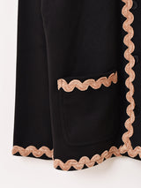 【2色展開】Meridian ヴィンテージ風 テープ刺繍 ジャケット