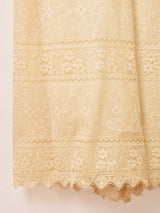 70's Made in USA "Emma Domb" レース ロングドレス