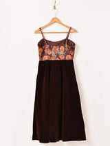 【2色展開】Meridian ベロア コルセット キャミソールワンピース