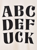 【2色展開】 プリント ロングスリーブTシャツ「ABCDEFUCK」