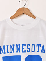 【2色展開】 プリント フットボールTシャツ「MINNESOTA」