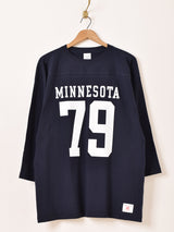 【2色展開】 プリント フットボールTシャツ「MINNESOTA」