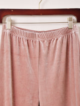 【3色展開】Meridian ベロア フレアパンツ