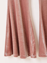 【3色展開】Meridian ベロア フレアパンツ