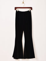 【3色展開】Meridian ベロア フレアパンツ
